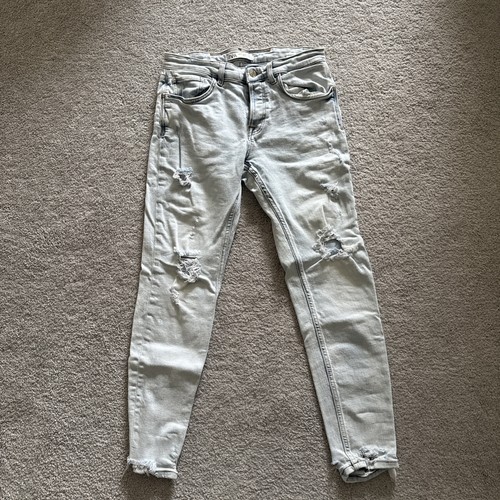 Zara light wash ripped jean - zara,