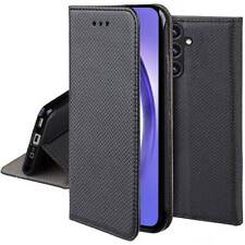 CUSTODIA LIBRO per SAMSUNG GALAXY - COVER LIBRETTO SMART MAGNET CASE NERO