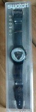 SWATCH - CRONO anno 1992 - bel quadrante e cinturino pelle nero - USATO  1° pila