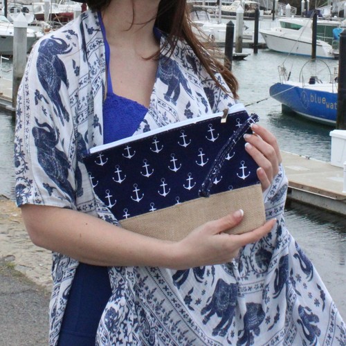 Borsa trucco canapa tela - , busta