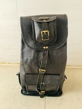 Zaino per laptop vintage super forte in pelle di capra zaino borsa palestra