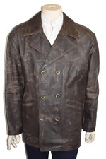 Trench uomo vera pelle giacca - trench,