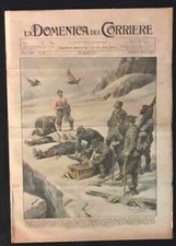 LA DOMENICA DEL CORRIERE N.35 28AGOSTO 1927 MUSSOLINI RICEVE SOTTOTENENTI 