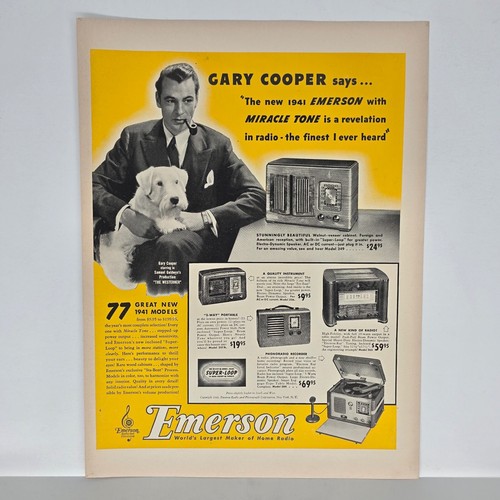 1941 emerson radio epoca - emerson, d'epoca