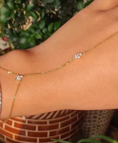 Bracciale catena mano set - bracciale,