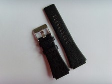 DIESEL Original Cinturino In Pelle DZ7086 Bracciale Orologio Nero 27 Mm