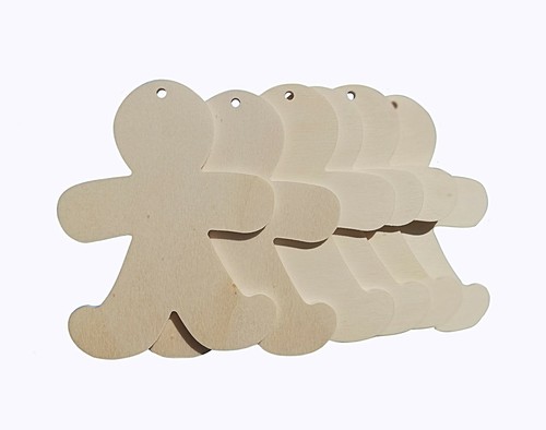 Omino pan zenzero legno - pan, in