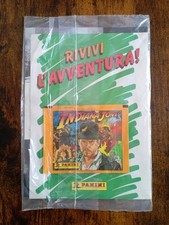 Bustina figurine Panini Indiana Jones + opuscolo Vivi l'avventura - Sigillato