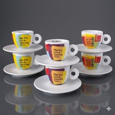 6 tazzine ILLY espresso cups +