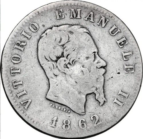 1862 lira argento della - 1862,