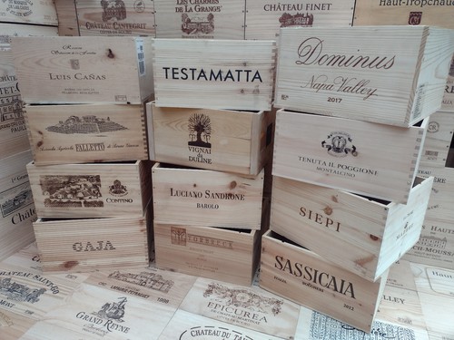 Cassetta porta vino legno - cassetta, in