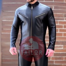 TUTA UOMO NERA VERA PELLE