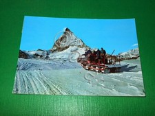 Cartolina M. Cervino - Salita al Teodulo col Gatto delle Nevi 1965