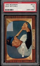 1955 Dale Mitchell #314 PSA 5