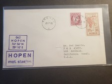 Copertina navale nave norvegese SS HOPEN 1970 TROMSO, NORVEGIA