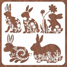 Easter Rabbit Shaped Painting