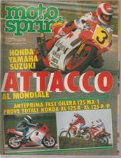 RIVISTA MOTOSPRINT 9 MAR 1988 GILERA 125 MX-1 HONDA XL 125 R - XL 125 R / P