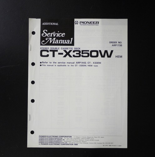 Originale pioneer x350w - originale, ct-x350w