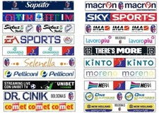 SUBBUTEO NEWS !!! BOLOGNA 20 ADESIVI SPONSOR & PARTNERS per TRANSENNA FENCE