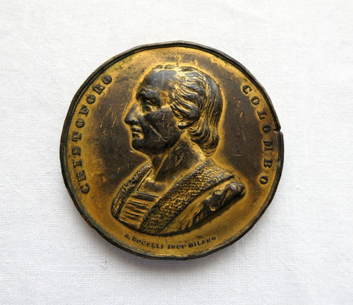 Medaglia cristoforo colombo - medaglia,