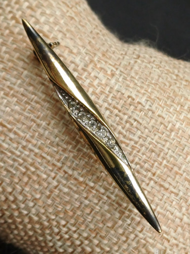 Spilla vintage con strass - spilla,