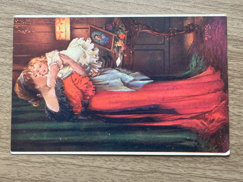 Cartolina epoca arte 1916 - d'epoca,
