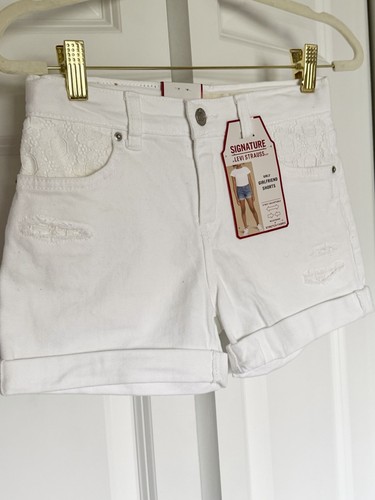 Pantaloncini denim bianchi