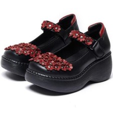 Mocassino donna floreale punta