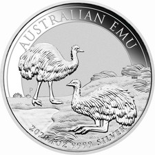 1 oz argento Australia EMU 1