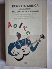  Lingua e poesia nella canzone d'autore italiana. Interlinea edizioni 1996