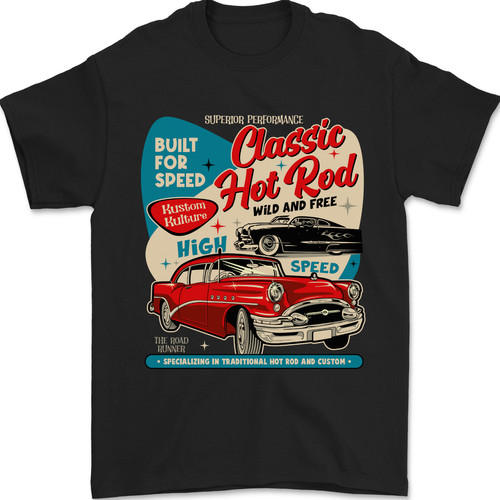 Shirt uomo classica - hot, rod