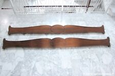 DUE SPONDE ANTICHE X LETTO L. cm 190 - COPPIA DI CIMASE D'EPOCA - LEGNO RECUPERO