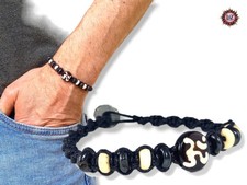 Bracciale tribale cotone - bracciale, in
