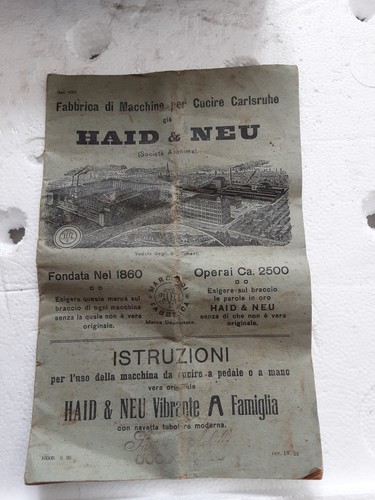 Libretto istruzioni macchina - istruzioni,