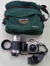 Pentax MZ-30 fotocamera reflex pellicola 35 mm AF 35-80 mm + obiettivi 100-300 mm + custodia