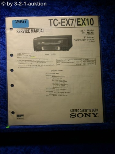 Sony manuale servizio tc - servizio,