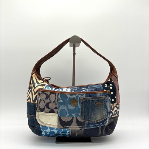 Borsa coach denim patchwork - borsa,