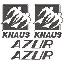 2 adesivi Knaus Old AZUR