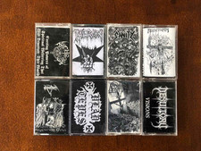 8 VINTAGE DEATH/BLACK DEMO TAPES-ARCHGOAT,DESULTORY,THERION,VLAD TEPES,CRUCIFIER