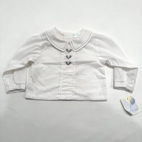 Top ricamato natalizio petit - top,