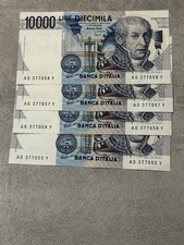 Lotto 4 Banconote 10.000