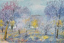 Candida primavera Michele Cascella Opera SERIGRAFIA Firmata e Numerata su Carta