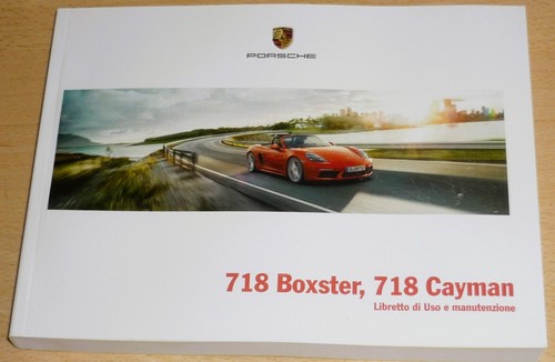 Uso manutenzione porsche 718 - uso,