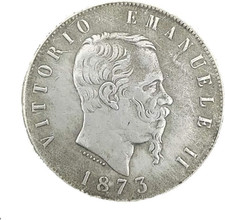 Monete D'Argento Dollaro Argento Monete Antiche Rame E Argento Italia Vittorio E