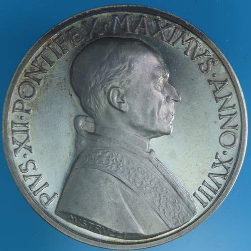Pio xii medaglia annuale - medaglia, 1956