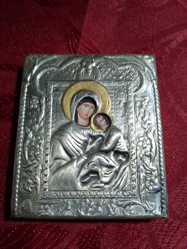 Icona argento real mano - in,