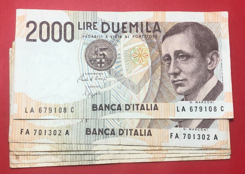 2000 lire guglielmo marconi - guglielmo,