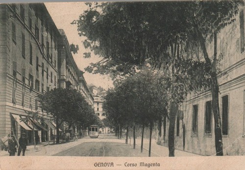 Genova corso magenta tram - genova,