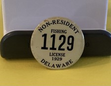 Delaware 1929 licenza di pesca non residente pesca