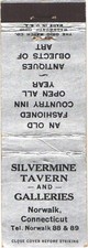 Norwalk Connecticut Silvermine Taverna e Gallerie Copertina Libro Fiammiferi Vintage